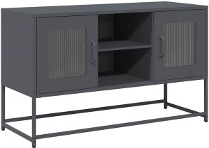 vidaXL Szafka pod telewizor, antracytowa, 100,5x39x60,5 cm, stalowa 2