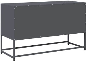 vidaXL Szafka pod telewizor, antracytowa, 100,5x39x60,5 cm, stalowa 8