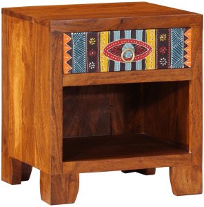 Szafka nocna 40x35x45 cm Drewno lite Akacja Lumarko! 1