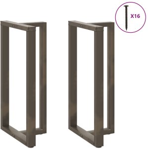 vidaXL Nogi do stołu barowego, 2 szt., 60x35x(110-111)cm, stal 3