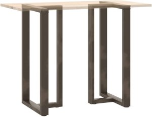 vidaXL Nogi do stołu barowego, 2 szt., 60x35x(110-111)cm, stal 8