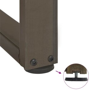 vidaXL Nogi do stołu barowego, 2 szt., 60x35x(110-111)cm, stal 9