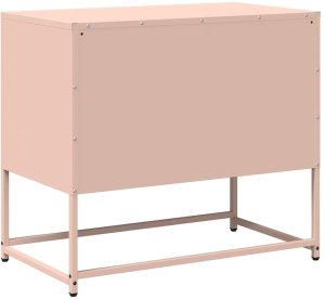 vidaXL Szafka pod telewizor, różowa, 68x39x60,5 cm, stalowa 8