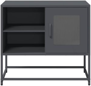 vidaXL Szafka pod telewizor, antracytowa, 68x39x60,5 cm, stalowa 5