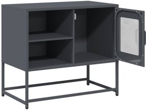 vidaXL Szafka pod telewizor, antracytowa, 68x39x60,5 cm, stalowa 6