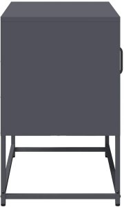 vidaXL Szafka pod telewizor, antracytowa, 68x39x60,5 cm, stalowa 7