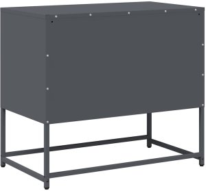 vidaXL Szafka pod telewizor, antracytowa, 68x39x60,5 cm, stalowa 8
