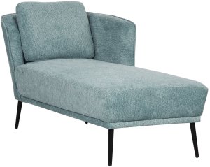 Beliani Szezlong lewostronny niebieski ARTHEZE 2