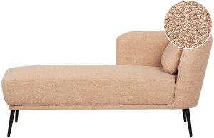 Beliani Szezlong boucle prawostronny beżowy ARTHEZE 2