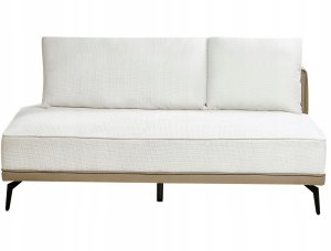 Beliani Narożnik modułowy lewostronny złamana biel MYKEN 11