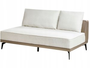 Beliani Narożnik modułowy lewostronny złamana biel MYKEN 12