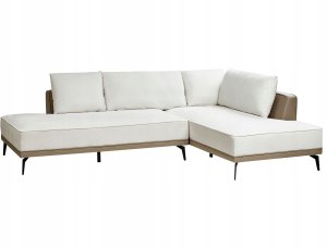 Beliani Narożnik modułowy lewostronny złamana biel MYKEN 6