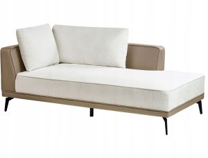 Beliani Narożnik modułowy lewostronny złamana biel MYKEN 9