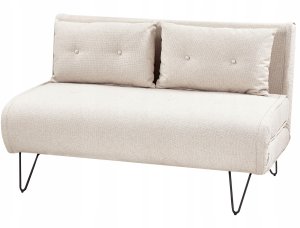 Beliani Sofa rozkładana 2-osobowa jasnobeżowa VESTFOLD 5
