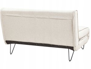 Beliani Sofa rozkładana 2-osobowa jasnobeżowa VESTFOLD 8