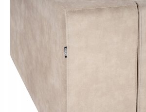 Beliani Narożnik 3-osobowy welurowy prawostronny beżowy LOFOTEN 11