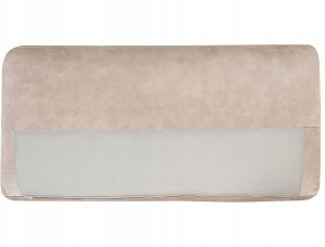 Beliani Narożnik 3-osobowy welurowy prawostronny beżowy LOFOTEN 6