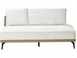 Beliani Narożnik modułowy prawostronny złamana biel MYKEN 11