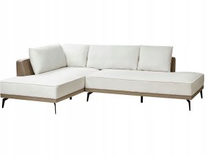 Beliani Narożnik modułowy prawostronny złamana biel MYKEN 6