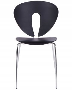 Beliani Zestaw 2 krzeseł do jadalni TRACY Czarny 4