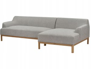 Beliani Narożnik lewostronny szary SOSJO 4