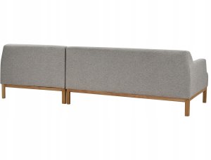 Beliani Narożnik lewostronny szary SOSJO 5