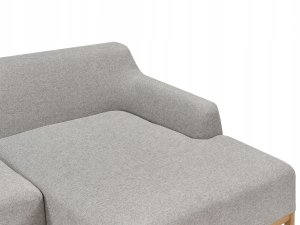 Beliani Narożnik lewostronny szary SOSJO 6