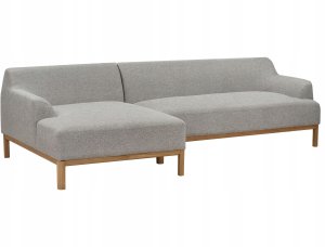 Beliani Narożnik prawostronny szary SOSJO 4