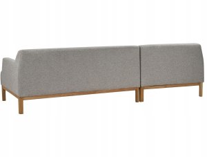 Beliani Narożnik prawostronny szary SOSJO 5