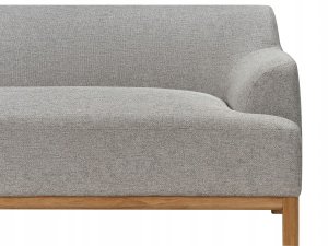 Beliani Narożnik prawostronny szary SOSJO 7