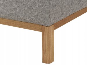 Beliani Narożnik prawostronny szary SOSJO 8