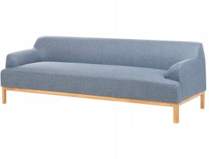 Beliani Sofa 3-osobowa niebieska SOSJO 4