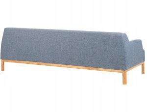 Beliani Sofa 3-osobowa niebieska SOSJO 5