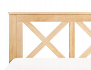 Beliani Łóżko Drewno TANNAY 160 x 200 cm Jasnobrązowy 9