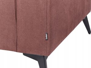 Beliani Sofa 3-osobowa burgundowa ANGE 12