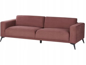 Beliani Sofa 3-osobowa burgundowa ANGE 4