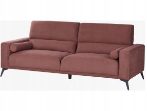 Beliani Sofa 3-osobowa burgundowa ANGE 6