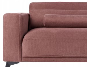 Beliani Sofa 3-osobowa burgundowa ANGE 7