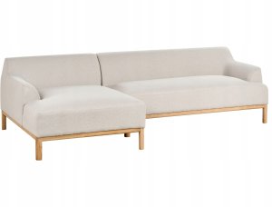 Beliani Narożnik prawostronny jasnobeżowy SOSJO 4