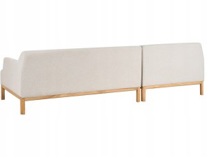 Beliani Narożnik prawostronny jasnobeżowy SOSJO 5