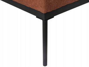 Beliani Szezlong len syntetyczny beżowo-złoto brązowy MALMOS 12