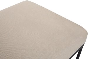 Beliani Szezlong len syntetyczny beżowo-złoto brązowy MALMOS 9