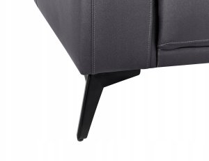 Beliani Sofa 3-osobowa czarna ANGE 11