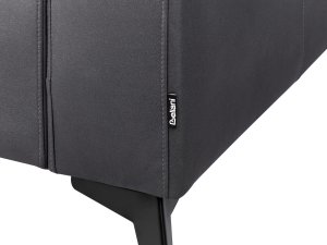 Beliani Sofa 3-osobowa czarna ANGE 12