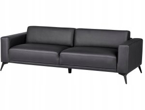 Beliani Sofa 3-osobowa czarna ANGE 5