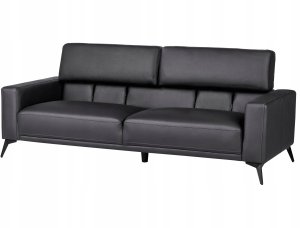 Beliani Sofa 3-osobowa czarna ANGE 7