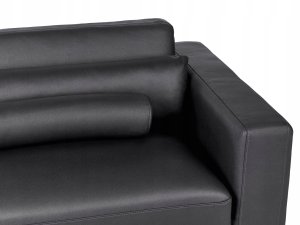 Beliani Sofa 3-osobowa czarna ANGE 9