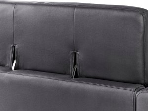 Beliani Sofa 3-osobowa czarna ANGE 10