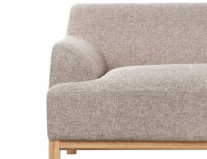 Beliani Narożnik lewostronny jasnobrązowy SOSJO 7