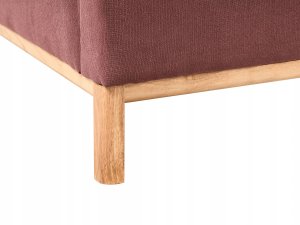 Beliani Sofa 3-osobowa burgundowa SOSJO 8